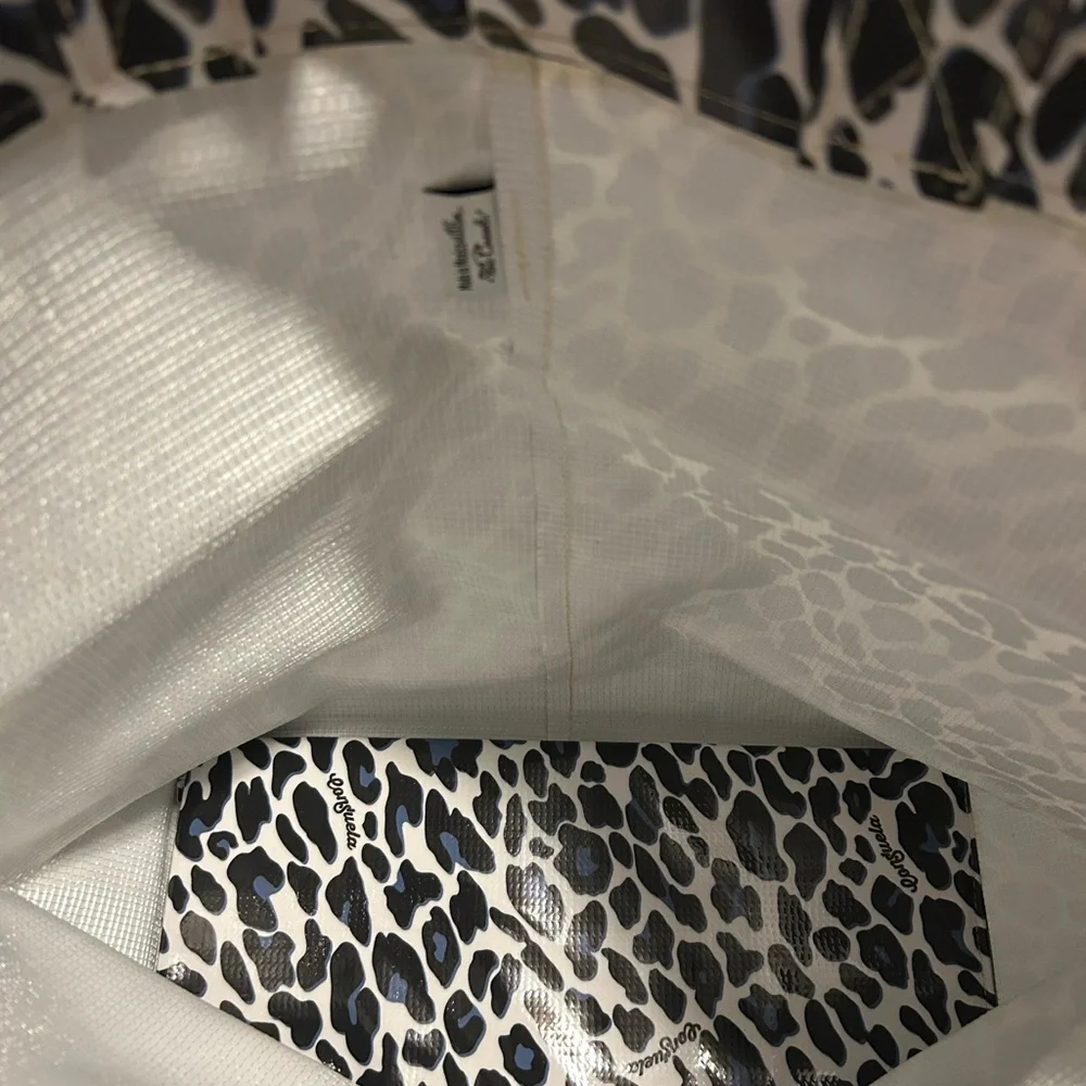 Consuela Black and Cream Leopard Tote - Picture 3 of 5
